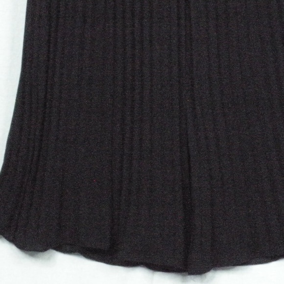 Vintage Chico"s Black Accordion Pleat Lined Elastic Waisted Palazzo Pants sz 15 - Picture 6 of 8